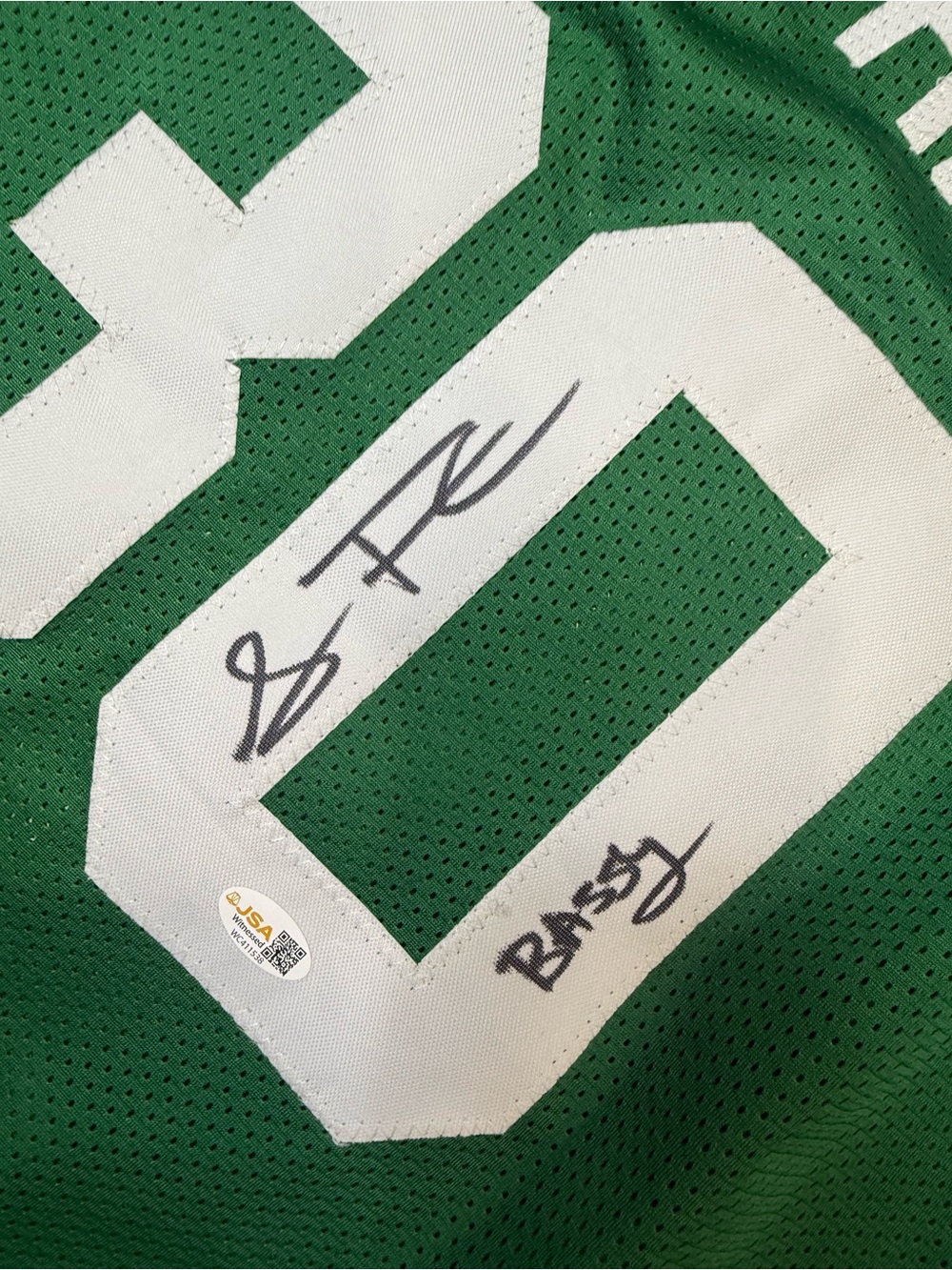 🏀 Sebastian Telfair 🏀 JSA authentic autograph Boston Celtics Jersey signed XL